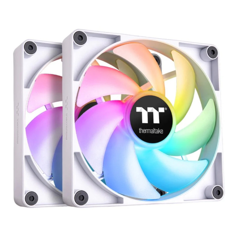 Thermaltake CT120 ARGB Sync PC Cooling Fan (2-Fan Pack) - White - مراوح